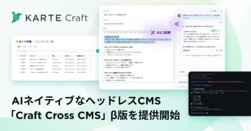 プレイド、AIネイティブなヘッドレスCMS「Craft Cross CMS」β版を提供
