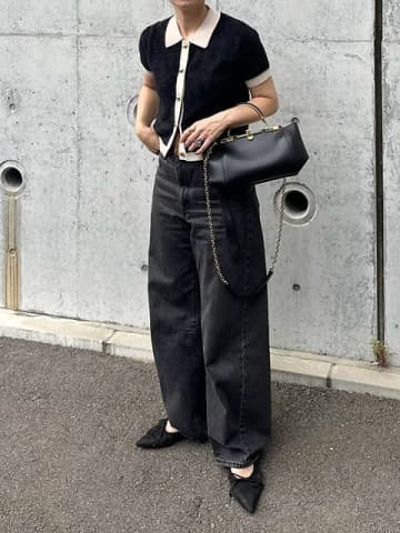 秋コーデは黒ワイドデニムで着やせ＆おしゃれ見え！カジュアルすぎない♡大人のこなれスタイル