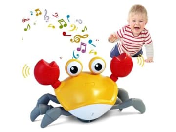 ハイハイ期にぴったり！動き回るイカやカニを追いかけて♪【動くおもちゃ】をAmazonタイムセールでお得にゲット♡