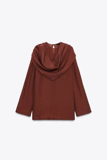 きれいめ派に！【ZARA】40・50代がシャレる「上品ブラウス」