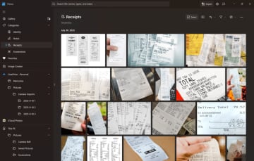 「Microsoft フォト」にAI自動分類、スクショや領収書、メモを大量の写真からサルベージ／「Copilot+ PC」限定