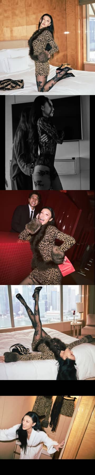 大胆な豹柄ドレスでベッドに…“過激ダンス”告発騒動も乗り越えたファサ、貫く自分らしさ【PHOTO】
