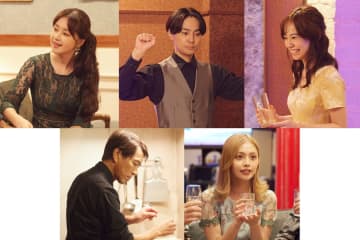 笛木優子、木村了、杏花、高山広、森日菜美がママ（宮崎美子）を囲むスナックのスタッフ役で出演！『介護スナックベルサイユ』