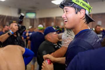 大谷翔平、優勝5時間半後に“報告”「感動しました」「目に染みそう」　日米に広がる祝福