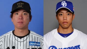 阪神・村上頌樹に打球直撃　当てた中日・岡林勇希は心配そうに見つめる