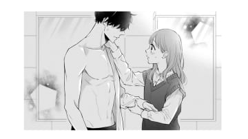 「脱いでください！」お茶をこぼしてしまい自分で言ったものの、彼の裸にドキリ…【黒崎さんの一途な愛がとまらない  #45】