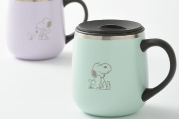 ブルーノ「ピーナッツ」スヌーピーとウッドストック柄“パステルカラー”の保温マグ＆スープジャー