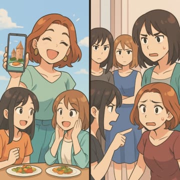 ランチ会で海外旅行の写真を自慢するママ友。後日盗用がバレて孤立していく姿が惨めすぎた【短編小説】