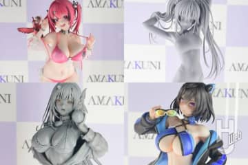 競泳水着フィギュアシリーズ「スイムスーツシルエット」更科瑠夏、時崎狂三が展示！『NIKKE』フィギュアや話題のギャル×プラモ「GALHolic」も展示中！【メガホビEXPO2025／ホビージャパン】