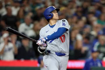 地区V明けドジャース辛勝、大谷翔平はノーヒットでシュワーバーとHR２本差のまま残り２試合　佐々木朗希は１イニング２K無失点