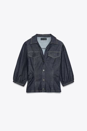 【ZARA】今 → 秋に着回したい♡「サマ見えデニムシャツ」