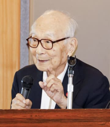 「核廃絶へ団結して行動を」　被団協田中熙巳氏、講演で訴え