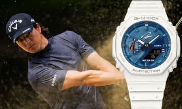 ブルーのスケルトン文字盤が新鮮！ プロゴルファー石川遼選手とのコラボG-SHOCK第5弾が登場