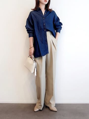 大人の秋はデニムシャツのキレイめカジュアルが可愛い！最旬着こなし5style