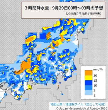 【速報】埼玉で竜巻などの激しい突風や急な強い雨、落雷に注意