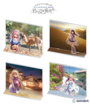 「ヘブバン」名所を訪れるめぐみ、可憐、つかさ、タマの描き下ろしグッズが発売！特典ポストカードがもらえるアニメイトフェアも開催