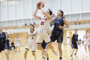 p【バスケ（女子）】「我慢ができた試合だった」堅いディフェンスで流れ渡さず　リーグ戦無傷の４連勝／第７５回関東大学女子バスケットボールリーグ戦 vs上武大/p