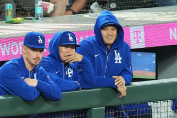 ドジャース終盤に勝ち越し4連勝！大谷翔平は今季4度目の休養 日本人トリオ出場せず