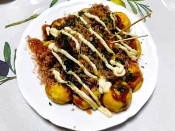 節約たこ焼き大作戦！タコがなくなっても、代用具材で子どもを笑顔に～！
