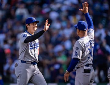 ドジャース・大谷翔平、自己最多55号含む猛打賞締め　MLB断トツトップの146得点　3年連続の本塁打王獲得はならず