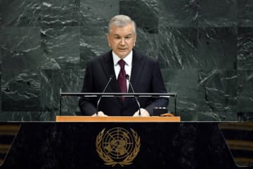 ウズベキスタン大統領が国連総会で演説　国際社会に連帯を呼びかけ
