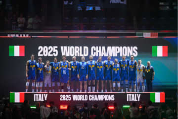 男子世界選手権はイタリアがブルガリアを下し連覇を達成　VNL王者のポーランドが銅メダル