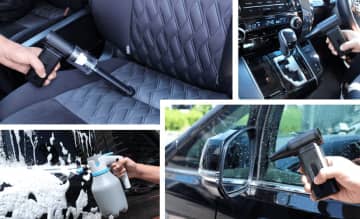 洗車がラクに！　AQ.泡もっこ電動フォームガン＆ハイパワーブロアー登場