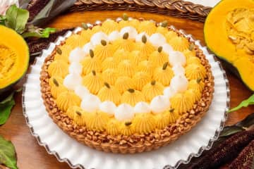キル フェ ボン“丸ごとかぼちゃ＆かぼちゃ畑”着想のハロウィン限定タルト