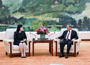 李強総理、朝鮮外相と会見