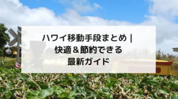 ハワイでの移動手段まとめ｜快適＆節約できる最新ガイド