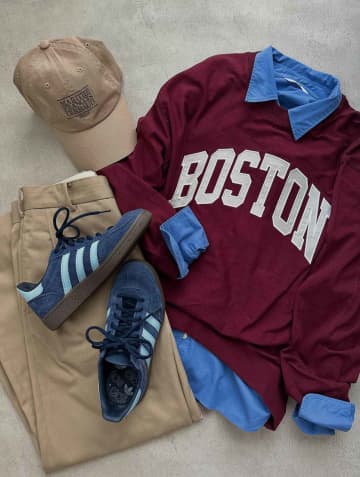 【adidasのスニーカー】足元の3本線がおしゃれな「カジュアルコーデ」