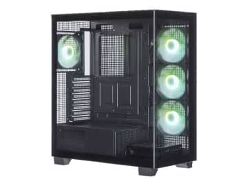 玄人志向のピラーレスATXケース「KRC-AT01」が登場、ブラックとホワイトの2色