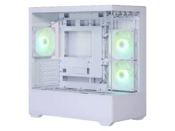 ピラーレスデザイン採用のmicroATXケース「KRC-mT01」が玄人志向から、カラーはブラックとホワイト