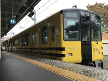 阪神電車の武庫川線用「タイガース電車」が梅田・三宮に！ タイガース優勝記念で3日間限定運転