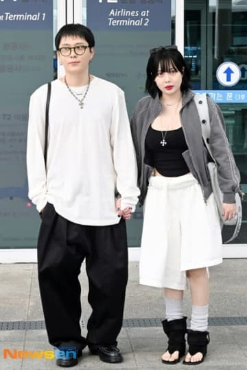 【PHOTO】キム・ヒョナ＆元Highlight ヨン・ジュンヒョン、夫婦で空港へ！シンガポールに出国（動画あり）