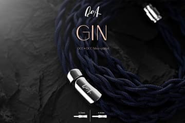 QoA、温かく柔らかいサウンドのリケーブル「GIN」。着脱式プラグを搭載