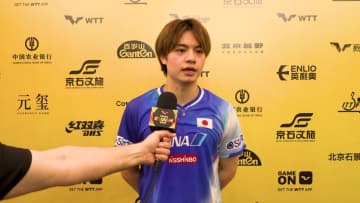 宇田幸矢「WTTの大会では今まで彼に勝ったことがなかった」林昀儒を破ってベスト16進出【卓球 チャイナスマッシュ】