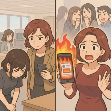 同僚の「いいね」欲しさが招いた悲劇。匿名SNS投稿で炎上し全てを失った彼女の末路【短編小説】