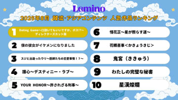 Lemino8月の韓流・アジア人気ランキングTOP10が発表！ 向井康二(Snow Man)主演作が2カ月連続1位を獲得