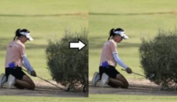 元世界ランク1位の膝立ちショット！トラブルからの奇跡の脱出劇とは？