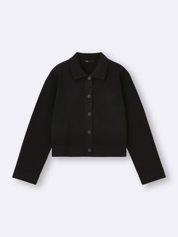 GUの「黒カーディガン」可愛くて着やせ効果も凄い♡大人が本気で使えるから早めに買っとこ！