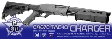 マルゼン、拡張性高いエアコキショットガン「CA870 TAC-10 チャージャー」10月1日発売！ マウントベース「MB-5s / MB-5L」再販