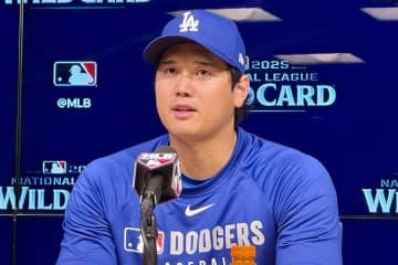 大谷翔平、弾丸＆特大アーチ「どちらも良さがある」　2HRで地区S王手に貢献…試合後の一問一答