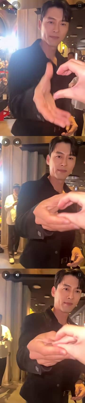 『愛の不時着』ヒョンビン、“手ハート”を求めるファンの手を押さえつけて拒否したのに絶賛…妻も「いいね！」