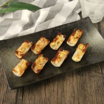 材料4つ！「ちくわのネギ味噌ボート」