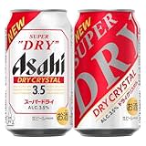 Amazon定期おトク便で「アサヒスーパードライ ドライクリスタル」が5%OFF! 「350ml×24本」税込5,034円、「500ml×24本」税込6,517円　新「クリスタルインパクト製法」を採用しリニューアル。本格的な飲みごたえを実現