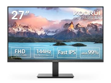アイケア機能搭載の144Hz対応27型フルHDモニター