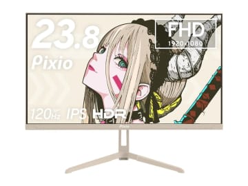 Pixio、23.8型ゲーミングモニターに新色ベージュ