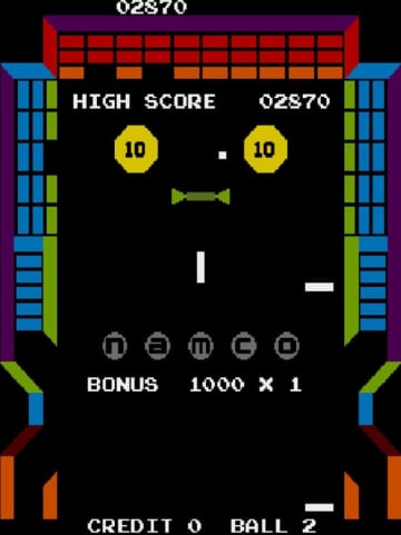 「アーケードアーカイブス」より『ジービー』が10月2日に配信決定　ブロック崩しにピンボールの要素も加えたユニークなゲーム