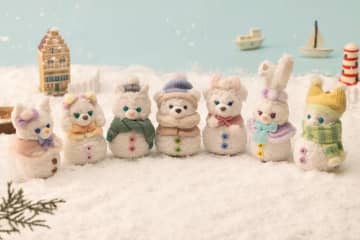ダッフィー＆フレンズ“雪遊び”モチーフのグッズ・メニュー、雪だるまのぬいぐるみチャームなど